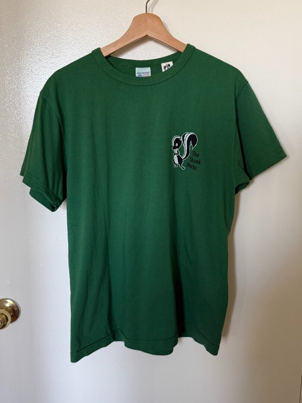 NWT Buzz Rickson x The Skunk Works Green Graphic T Shirt L